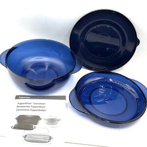 Tupperware microwave cooker 1 qt,   Blue